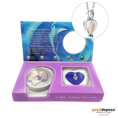 İstiridye Kolye Seti Love Pearl Özk135