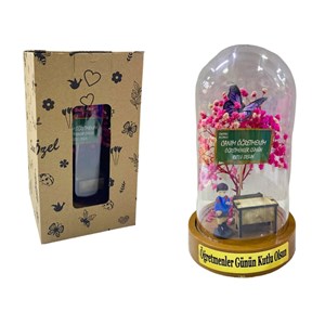 Öğretmenler Günü 10*18 Ters Fanus Kelebek