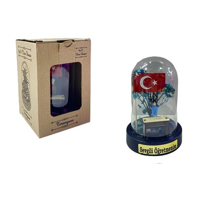 Öğretmenler Günü 9*13 Ters Fanus Bayraklı