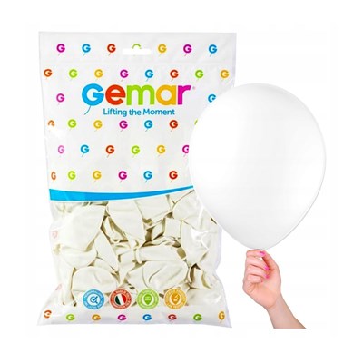 Balon Gemar Beyaz 10inch 100lü