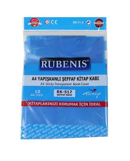 rubenis hazir kitap kabi a4 seffaf 10lu