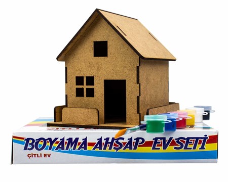 Boyama Seti Ahsap Citli Ev Em732