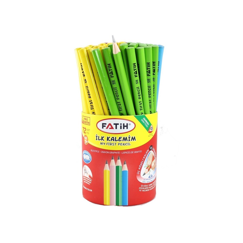 fatih jumbo ucgen ilk kalemim 4renk 72li