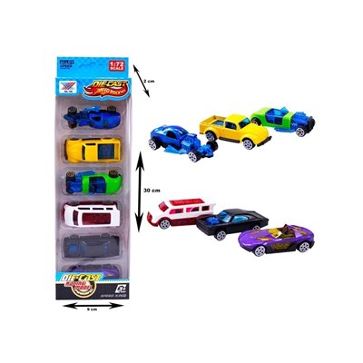 Kutuda K101a33 Dıe-cast 6lı Model Arabalar