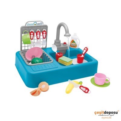 Kayyum 7021m Pilli Modern Mutfak Lavabo Mavi