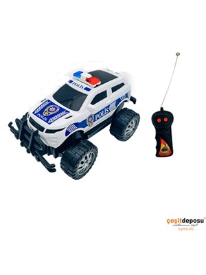 Kumandalı 2027p Pilli 2 Fonk Polis Jeep 1:24