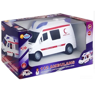Uzaktan Kumandalı Dmn345-242 F/f Şarjlı Ambulans