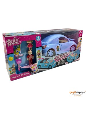 King Toys Eng1138 Sallys Car And Scooter Set