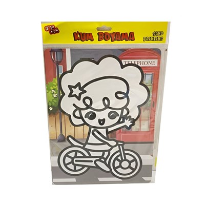 Kartela 5485 Kum Boyama 27*20cm 10lu