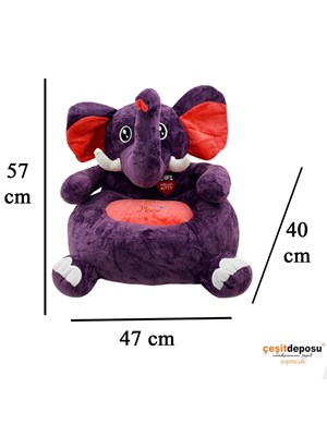 Fil Figür Peluş Çocuk Koltuğu