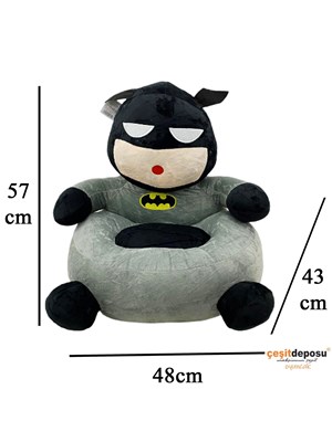 Siyah Kafa Figür Peluş Çocuk Koltuğu