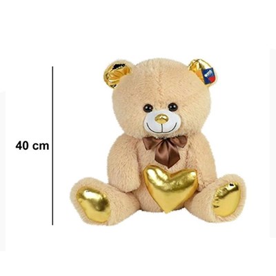 Halley 62501 Peluş 40cm Parlak Kalpli Ayı