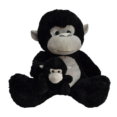 Halley 62930 Peluş 80cm Yavrulu Maymun