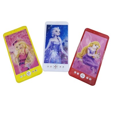 Pilli 6363 Işıklı Sesli Karakter Baskılı Telefon