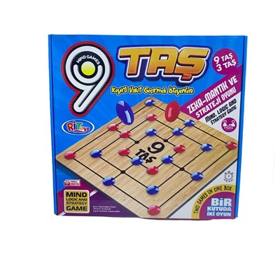 3taş ve 9taş 7198 Ahşap Zeka ve Strateji Oyunu