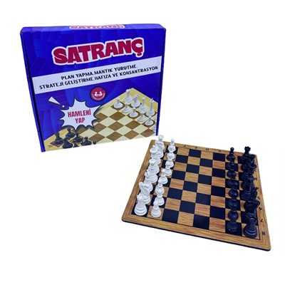 Ahşap Satranç Zeka ve Strateji Oyunu