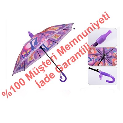 Kamp Şemsiye 006g Kız Çocuk Bardaklı 8 Tel
