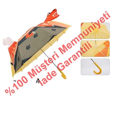 Kamp Şemsiye 1100b Kulaklı Figürlü 8 Tel Çocuk
